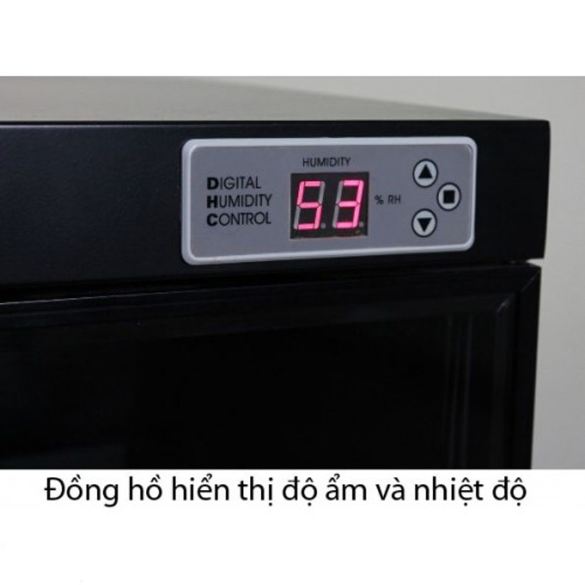 Đồng hồ hiển thị độ ẩm và nhiệt độ của tủ chống ẩm Nikatei DCH-400