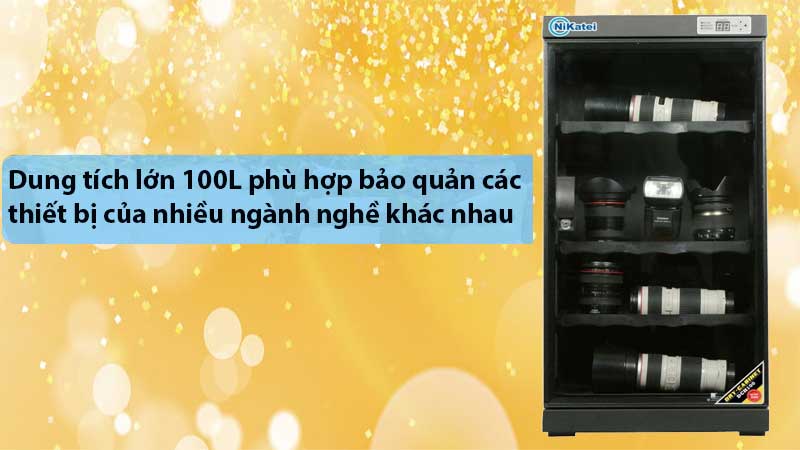 Tủ chống ẩm Nikatei DCH100 - Hàng chính hãng