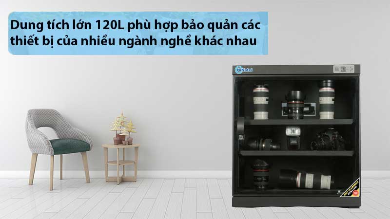 Tủ chống ẩm Nikatei DCH120W - Hàng chính hãng