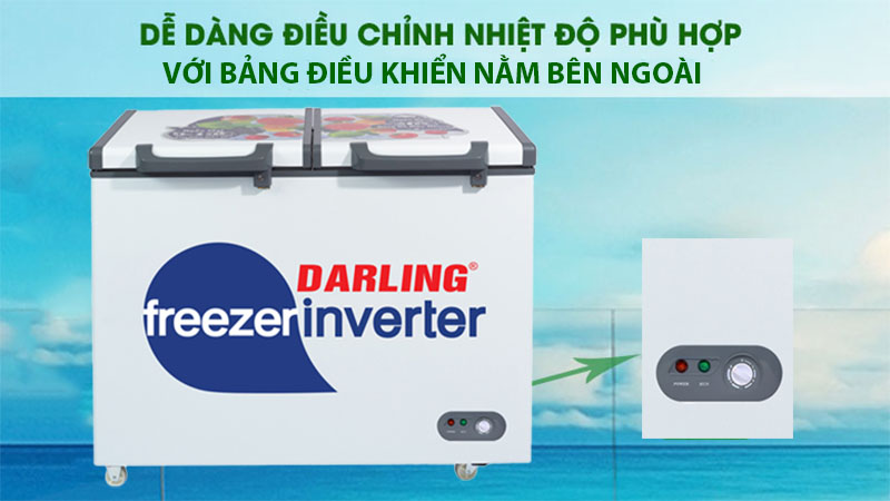 Bảng điều khiển của Tủ đông 1 ngăn Inverter Darling DMF-3799AXI-1