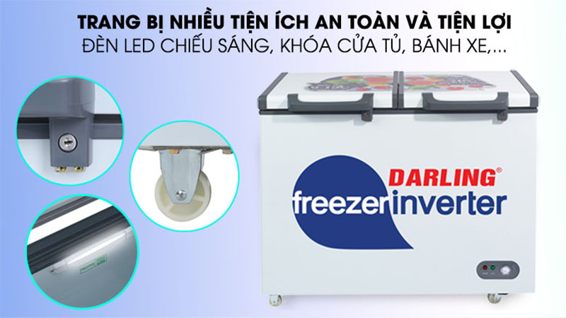 Thiết kế của Tủ đông 1 ngăn Inverter Darling DMF-3799AXI-1