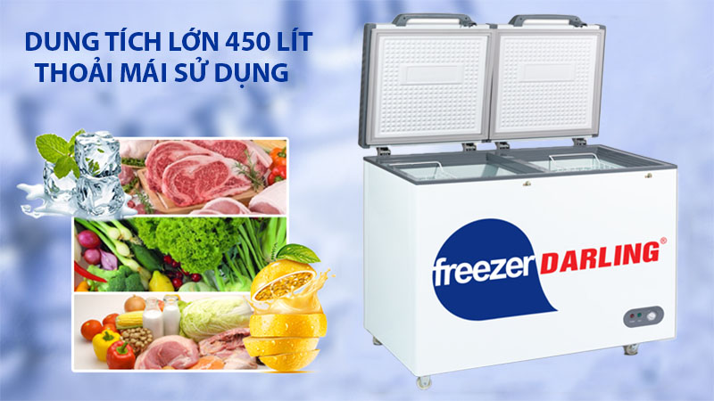 Dung tích của Tủ đông 1 ngăn 450L Darling DMF-4799AX-1 