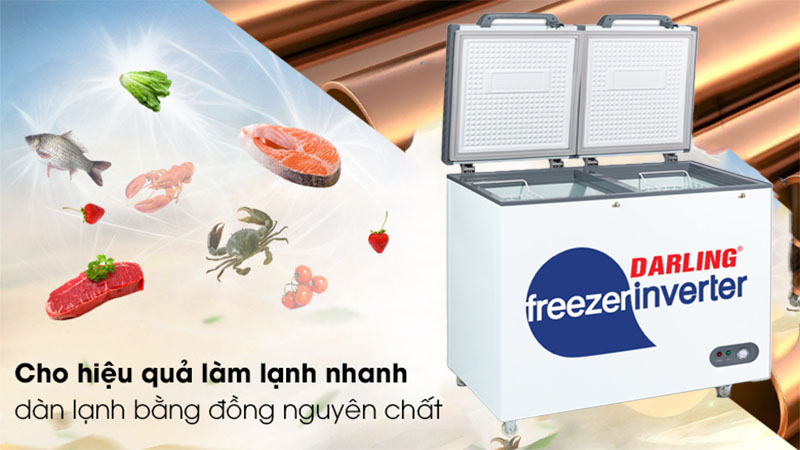 Chất liệu dàn ljanh của Tủ đông 1 ngăn Inverter Darling DMF-4799AXI-1