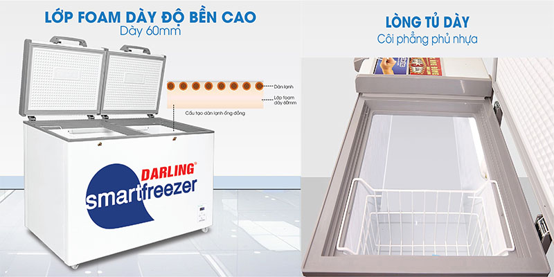 Thiết kế của Tủ đông 1 ngăn Darling DMF-4799AS