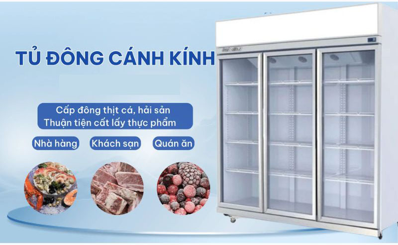 Bảo quản được đa dạng các loại thực phẩm, phù hợp cho mục đích kinh doanh