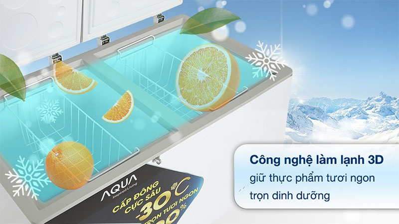 Công nghệ làm lạnh của Tủ đông Aqua 365 lít AQF-C5702S