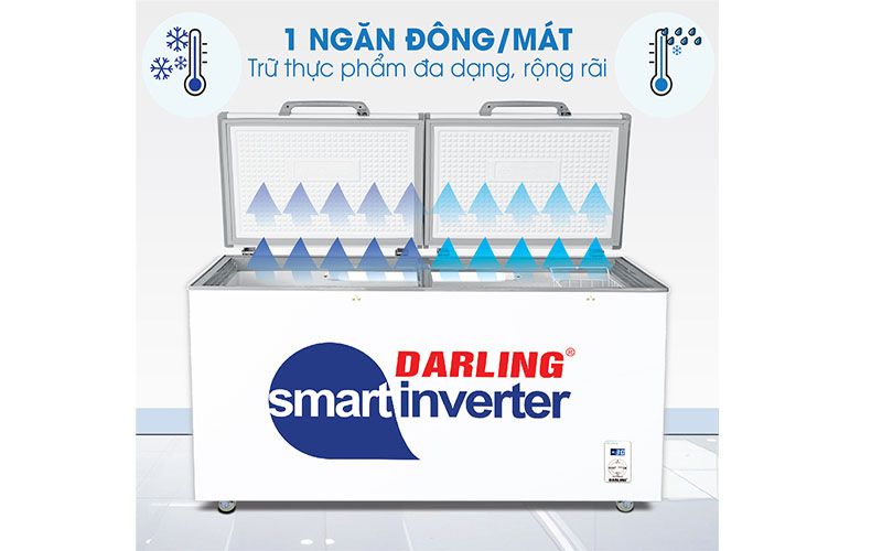 Tủ đông 1 ngăn Inverter Darling DMF-1079ASI