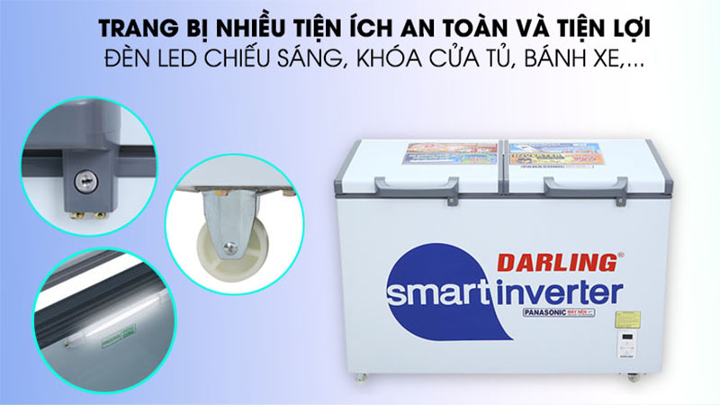 Thiết kế của Tủ đông Darling Inverter 270 lít DMF-3799 ASI