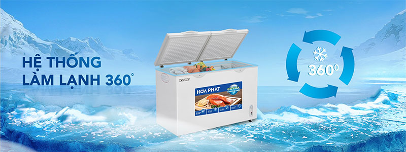 Hệ thống làm lạnh của Tủ đông Hòa Phát HPF-BN6205