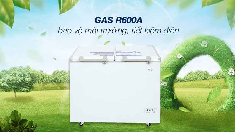Gas làm lạnh của Tủ đông Inverter Aqua 319 lít AQF-C4201E