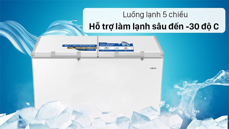 Thiết kế dàn lạnh của Tủ đông Inverter Aqua 425 lít AQF-C5701E