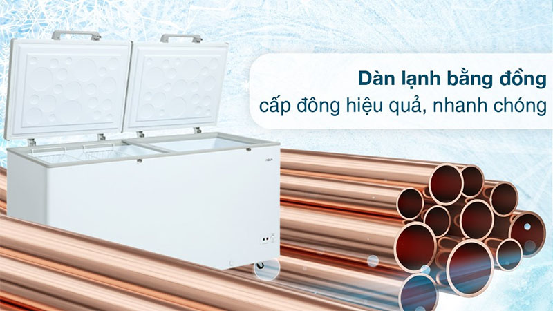 Chất liệu dàn lạnh của Tủ đông Inverter Aqua 508 lít AQF-C6901E