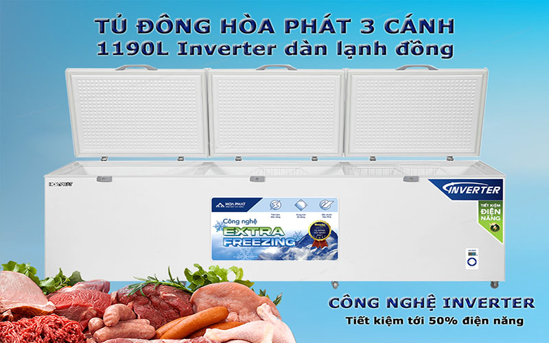 Công nghệ Inverter của Tủ đông Inverter Hòa Phát HPF-AD81190.1