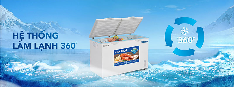 Hệ thống làm lạnh của Tủ đông Inverter Hòa Phát HPF-BD8205