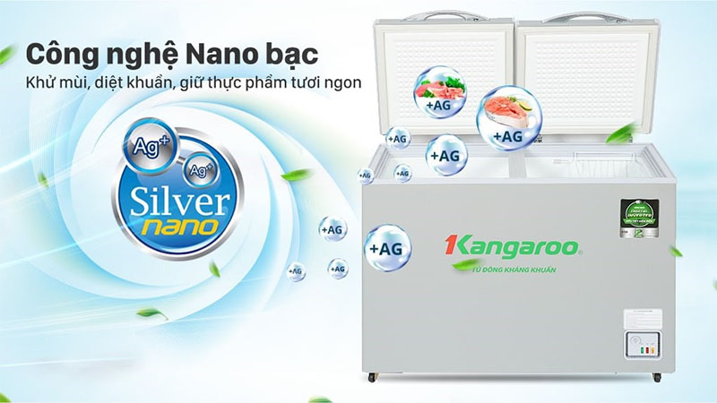 Công nghệ kháng khuẩn của Tủ đông Inverter Kangaroo 286 lít KGFZ290IC1