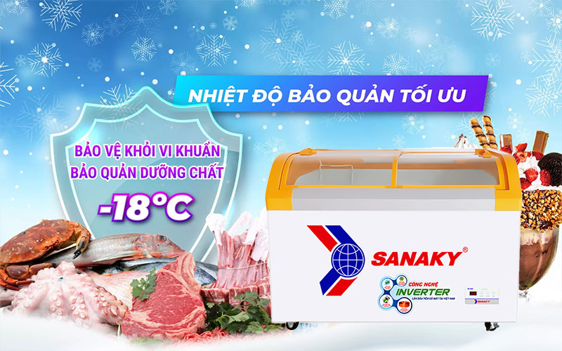 Tủ đông Inverter Sanaky VH-4899K3B - Hàng chính hãng