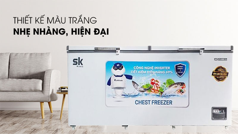 Thiết kế của Tủ đông Inverter Sumikura 550 lít SKF-550SI