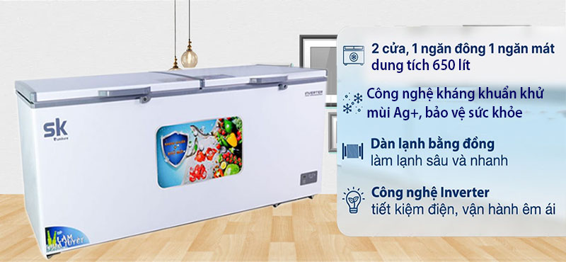 Tủ đông Inverter Sumikura SKF-650SI