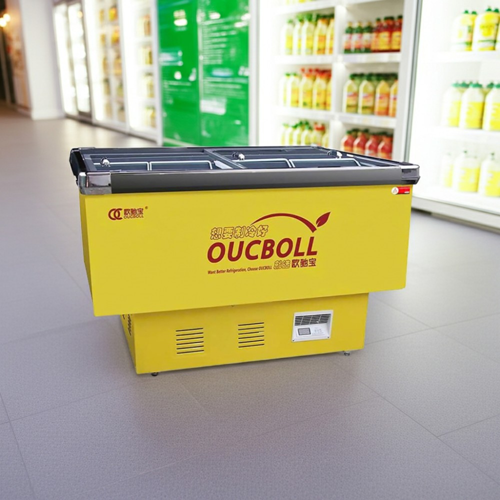Tủ đông đáy phẳng cửa kính Oucboll SD/SC-550 - Hàng chính hãng