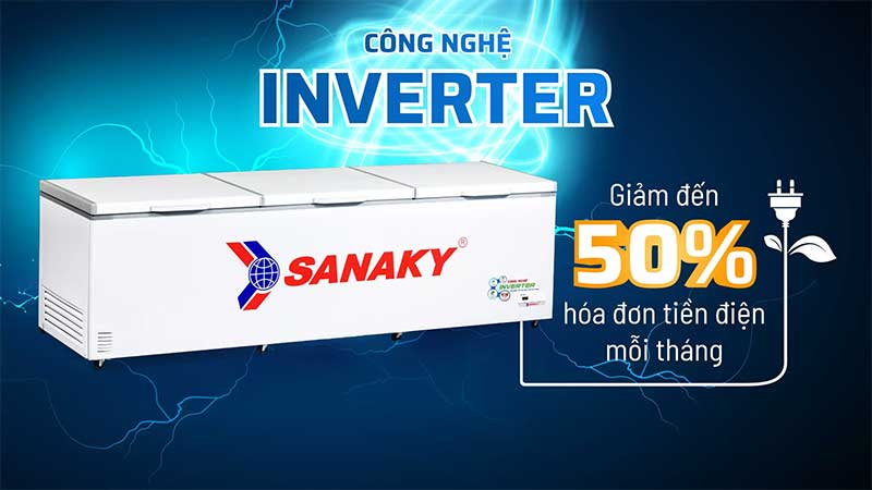 Tủ đông Inverter Sanaky VH-1799HY3 - Hàng chính hãng