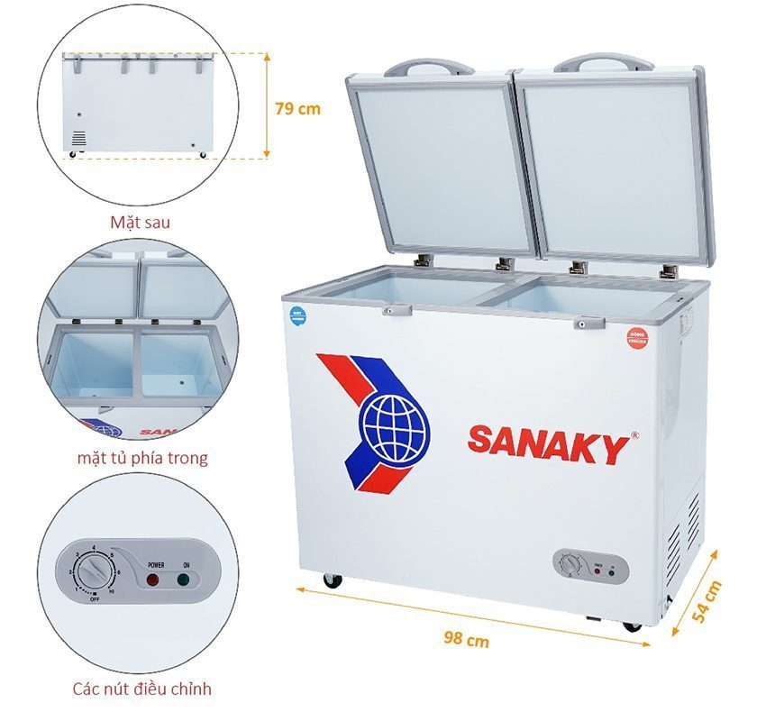 Chi tiết của Tủ đông Sanaky VH-255W2