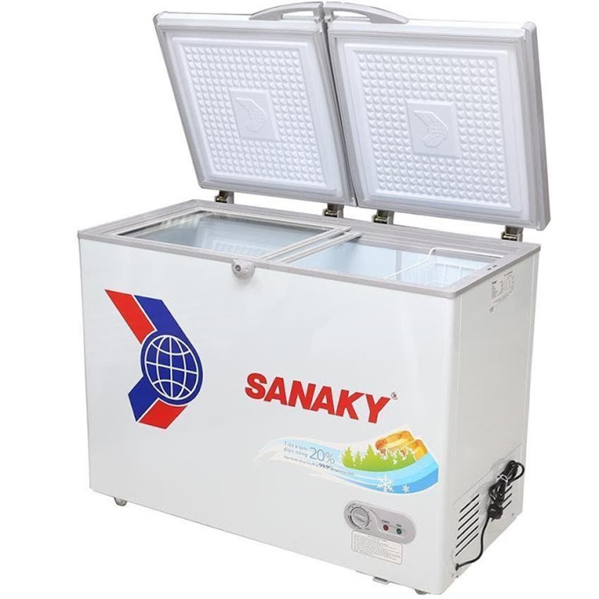 2 nắp của Tủ đông dàn đồng Sanaky VH-2599A1