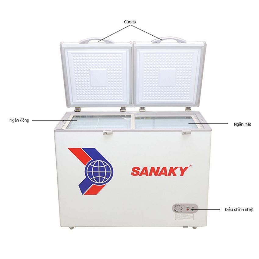 Chi tiết của tủ đông Sanaky VH285A2