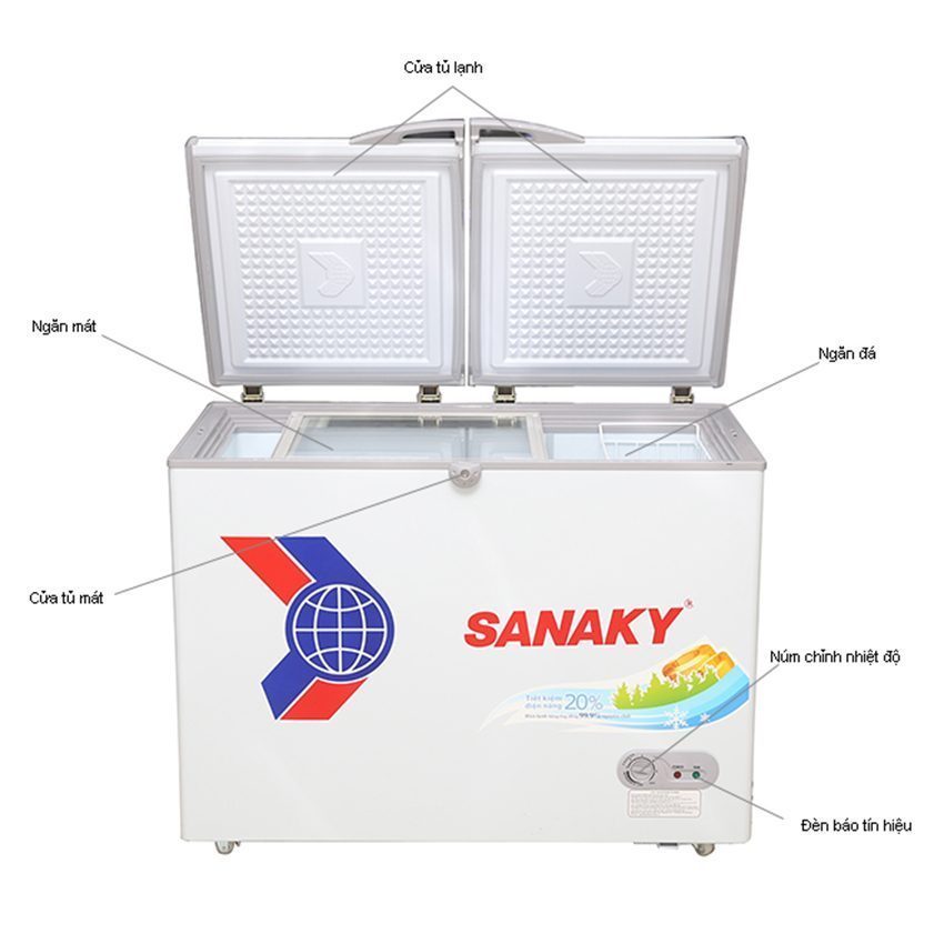 Chi tiết của Tủ đông dàn đồng Sanaky VH-2899A1