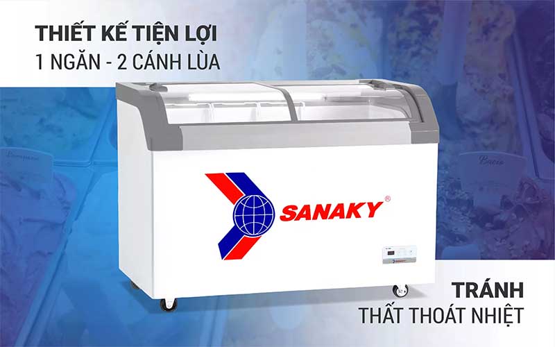 Thiết kế của Tủ đông Sanaky VH-482KB