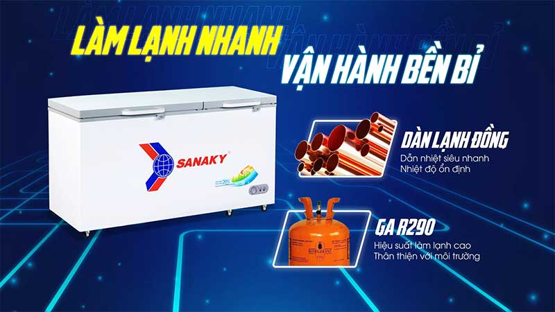 Tủ đông Sanaky VH-6699HYK - Hàng chính hãng