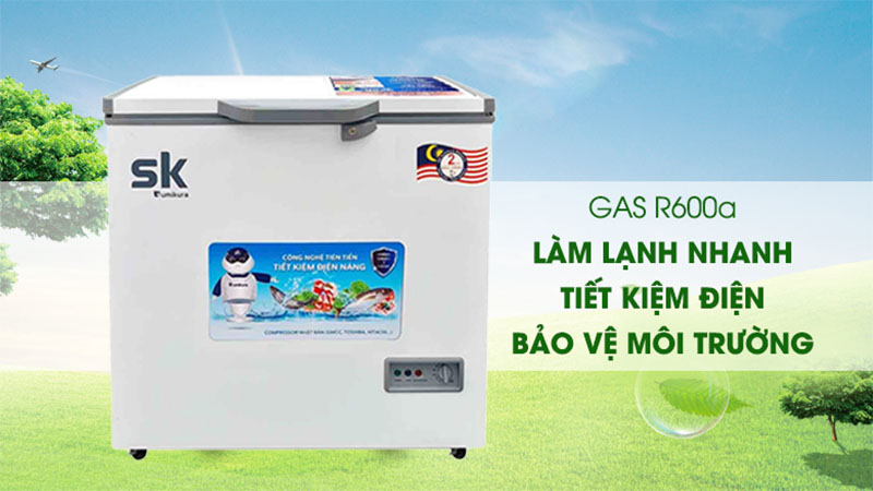 Gas làm lạnh của Tủ đông Sumikura SKF-220S