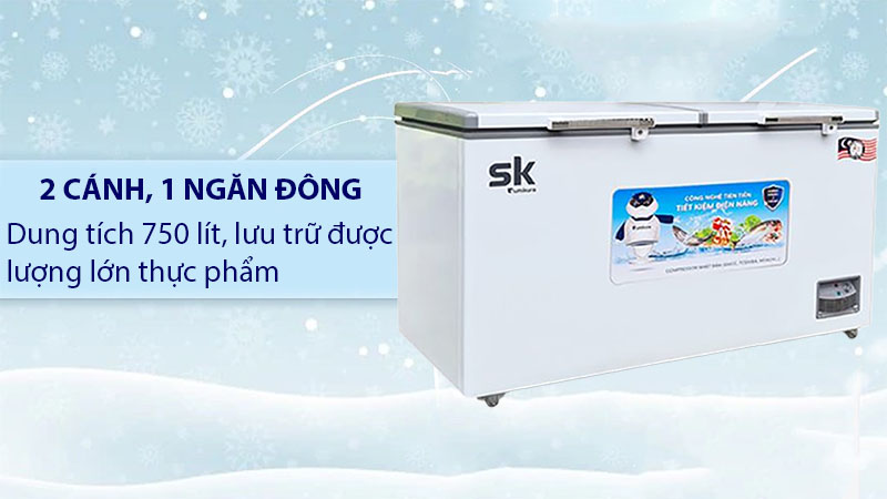 Dung tích của Tủ đông Sumikura SKF-750