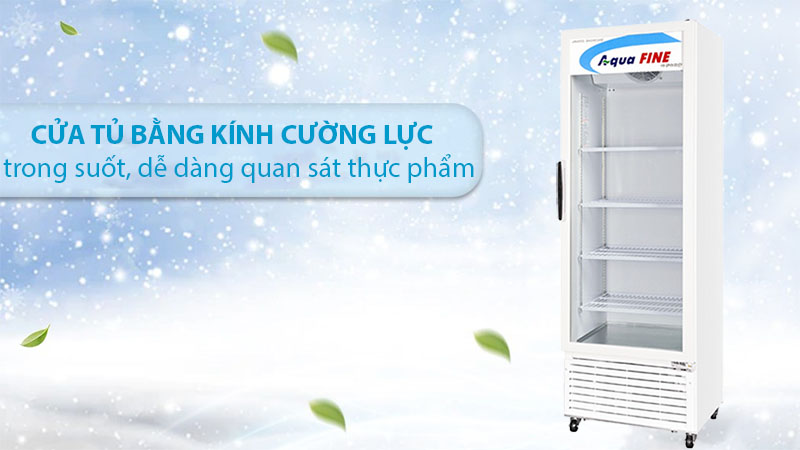 Chất liệu cửa của Tủ đông đứng Aquafine JW-500CF