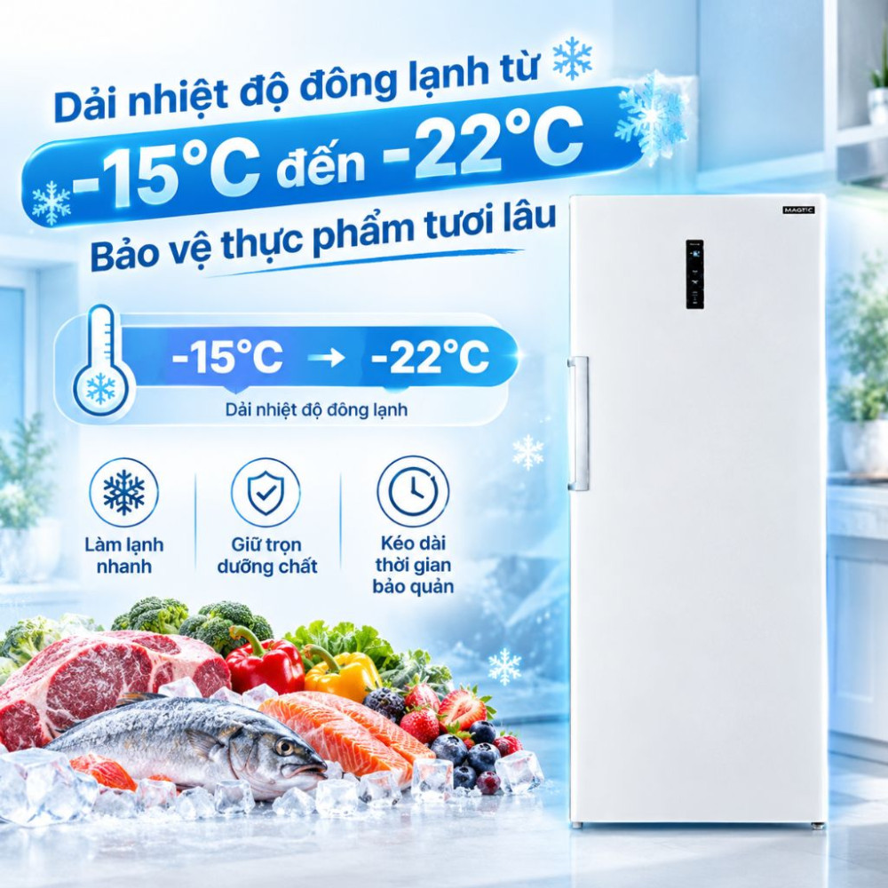 Tủ đông đứng Sanden inverter 500 lít SFN-0500 - Hàng chính hãng
