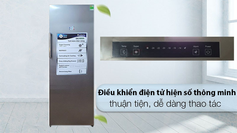 Bảng điều khiển của Tủ đông đứng Sumikura SKFU-300HSN