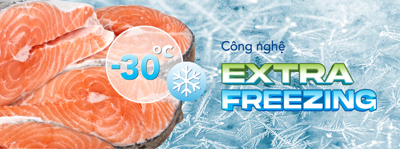 Công nghệ làm lạnh Extra Freezing có thể làm lạnh sâu tới -30 độ C