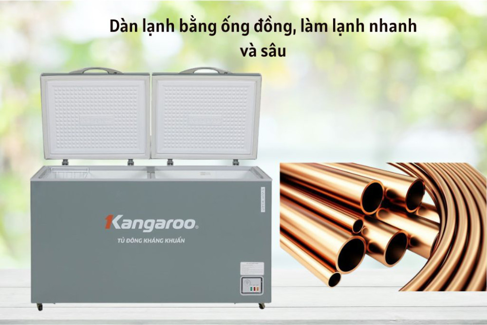 Dàn lạnh bằng Đồng nguyên chất, làm lạnh nhanh