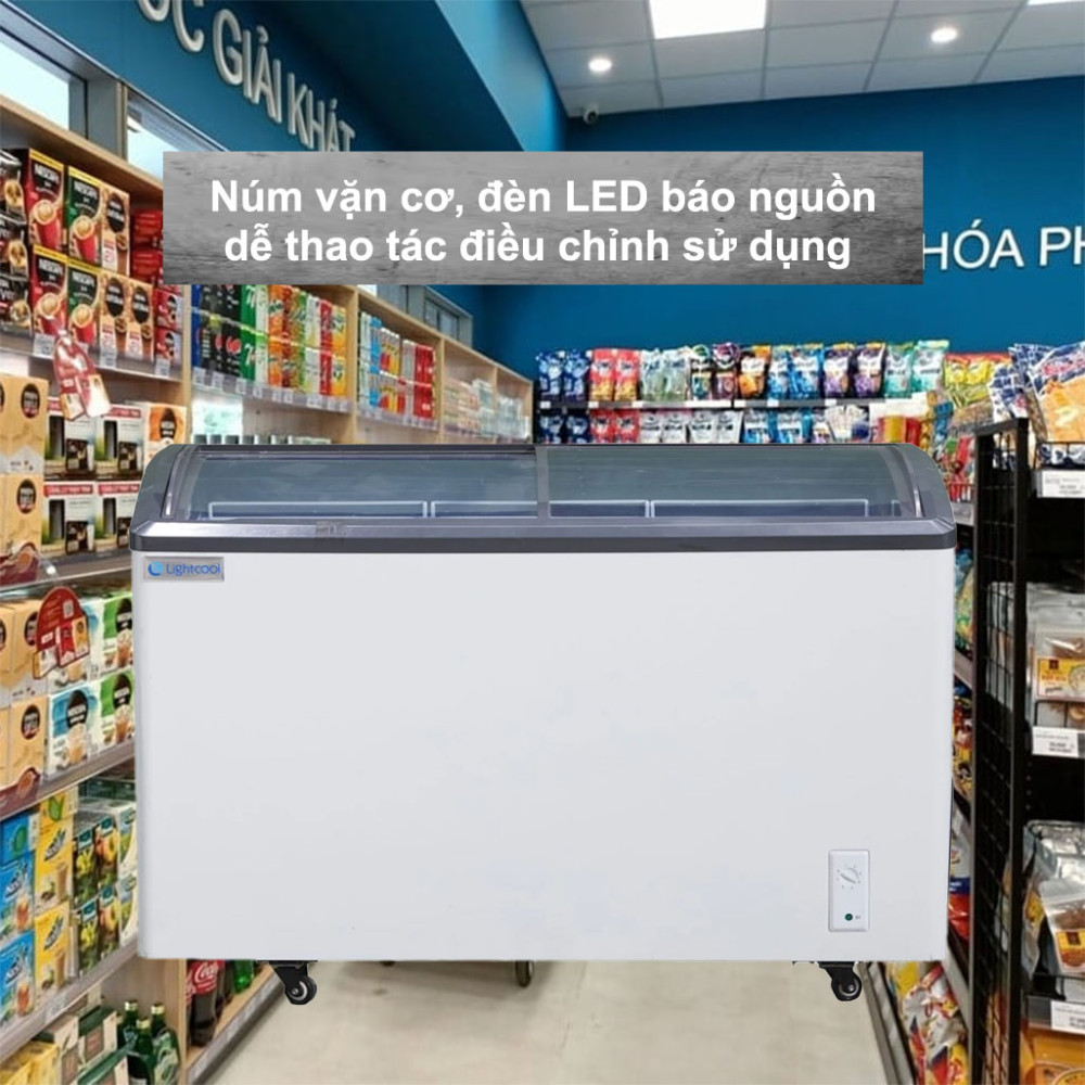 Tủ đông kem Lightcool SD-418Y 328L điều khiển cơ đơn giản dễ sử dụng