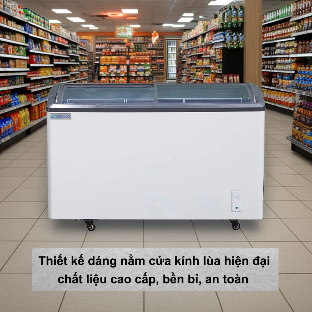 Tủ đông kem Lightcool SD-418Y 418L thiết kế hiện đại, chất liệu cao cấp