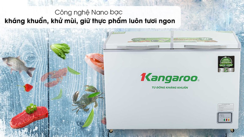 Công nghệ kháng khuẩn của Tủ đông kháng khuẩn Inverter Kangaroo 286 lít KG399IC1