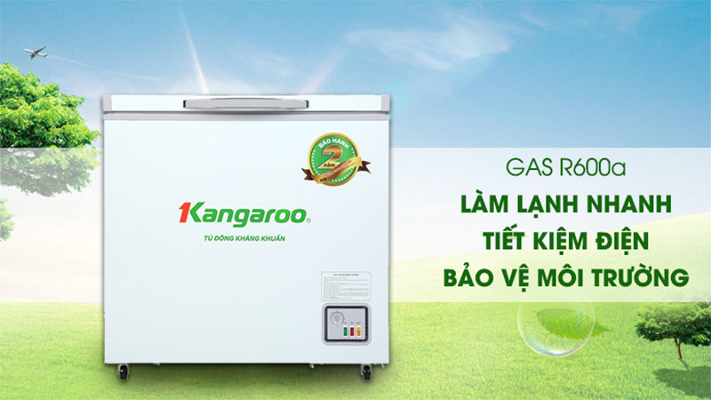 Gas làm lạnh của Tủ đông kháng khuẩn Kangaroo 140 lít KG265NC1