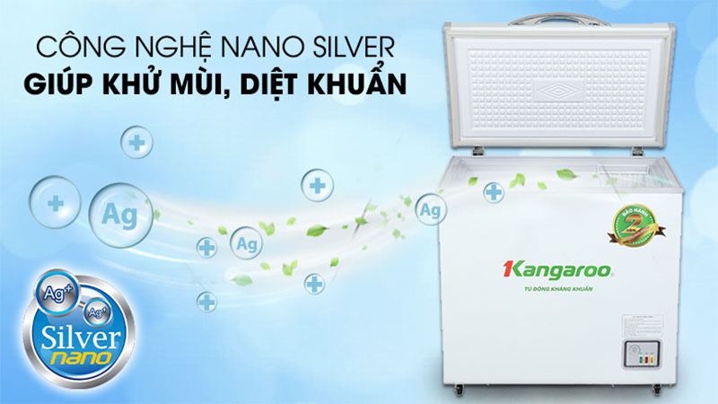 Công nghệ kháng khuẩn của Tủ đông kháng khuẩn Kangaroo 140 lít KG265NC1