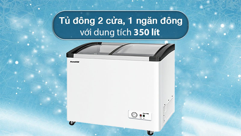 Dung tích của Tủ đông mặt kính lùa Aquafine JW-1200F