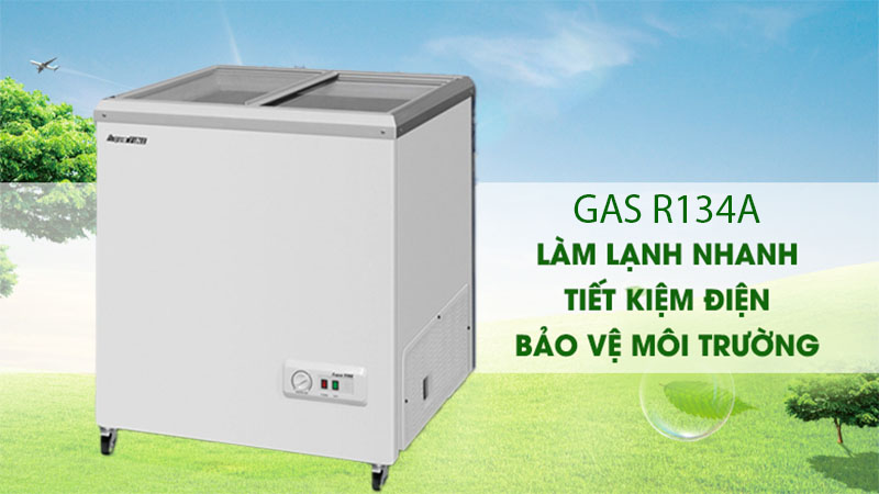 Gas làm lạnh của Tủ đông kính lùa AquaFine JW-245F