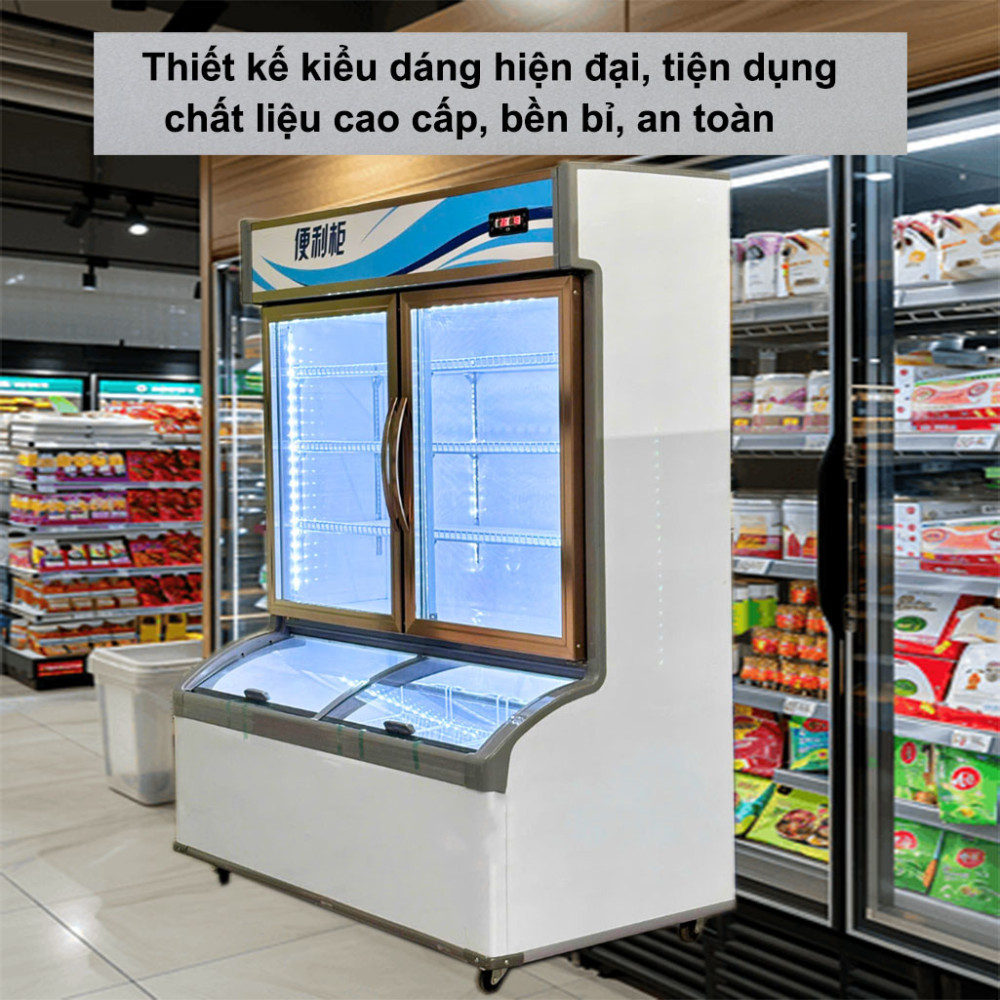 Tủ đông mát 2 chế độ  Lightcool SC-1520D 968L thiết kế hiện đại, chất liệu cao cấp