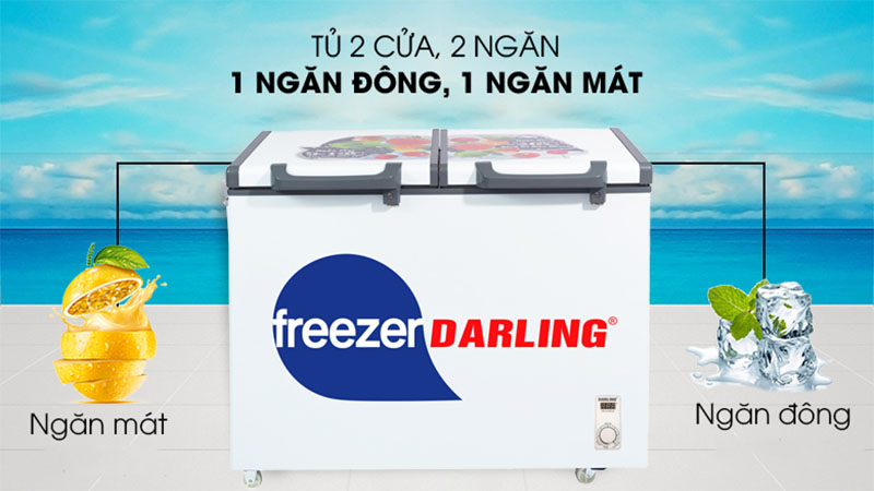 Tủ đông mát 230 lít Darling DMF-2688WE