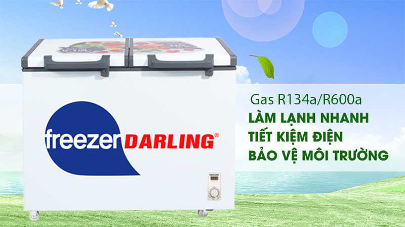 Gas làm lạnh của Tủ đông mát 230 lít Darling DMF-2688WE