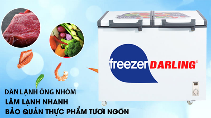 Dàn lạnh của Tủ đông mát 230 lít Darling DMF-2688WE