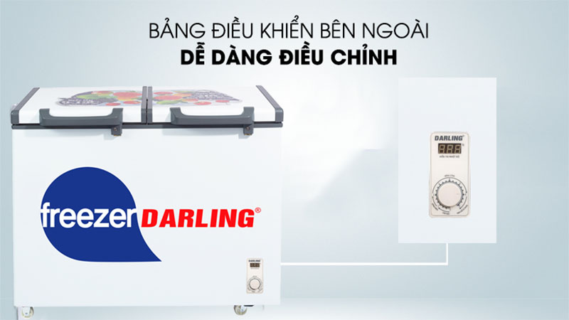 Bảng điều khiển của Tủ đông mát 230 lít Darling DMF-2688WE