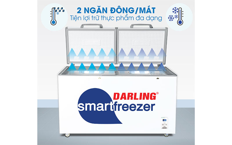 Tủ đông mát 230L Darling DMF-2699WS